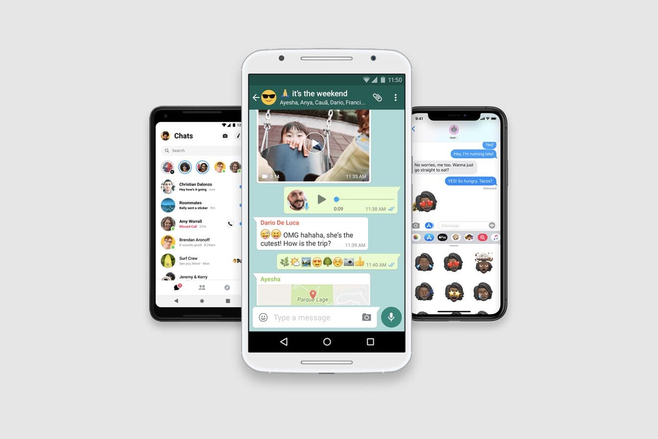 Image of messaging applications